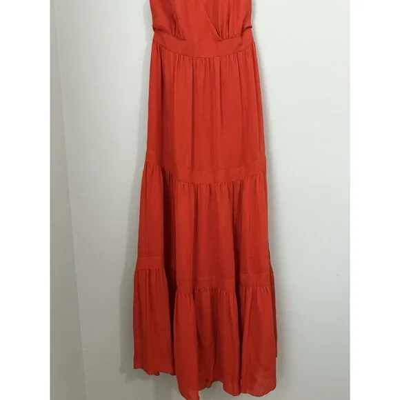 Talbots Orange Maxi Dress - Picture 3 of 10